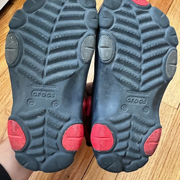 Navy blue iconic crocs comfort size 12 - used - Picture 3 of 3